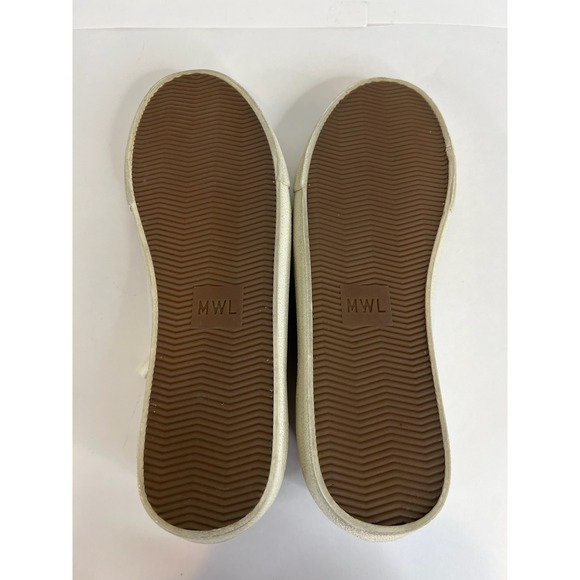 Madewell Delia Sidewalk Women White Leather Low Top Sneaker Lace Up Shoes 6.5MC5 - Picture 7 of 8